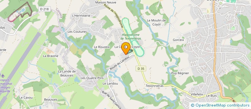 localisation de l'entreprise PELAGE à COUZEIX