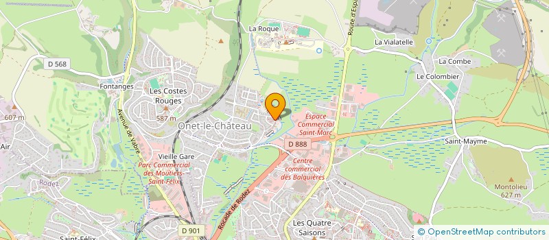 localisation de l'entreprise PELAGE TOILETTAGE  ONET-LE-CHATEAU