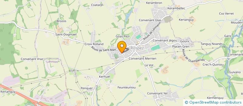 localisation de l'entreprise PELAGIE  ROSPEZ