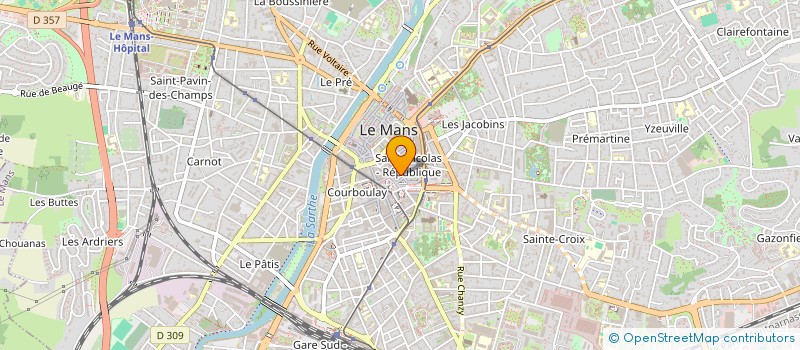 localisation de l'entreprise PELAGIE  LE MANS