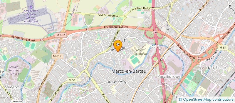 localisation de l'entreprise PELASGIA à MARCQ-EN-BARŒUL