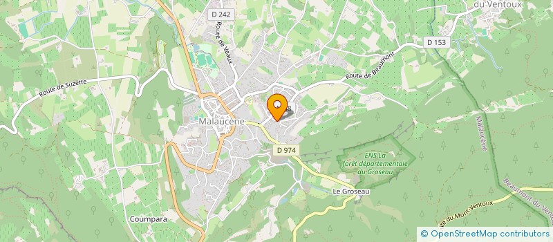 localisation de l'entreprise PELATAN K.E  MALAUCENE