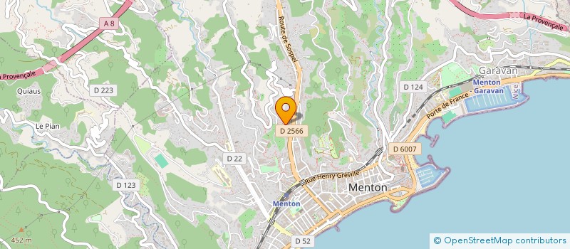 localisation de l'entreprise PELAVANT à MENTON