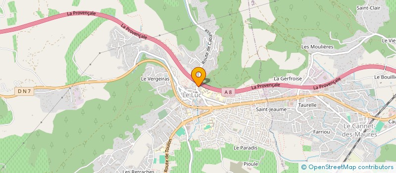 localisation de l'entreprise PELDAL  LE LUC