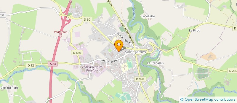 localisation de l'entreprise PELE NORMANDIE à SAINT-JAMES