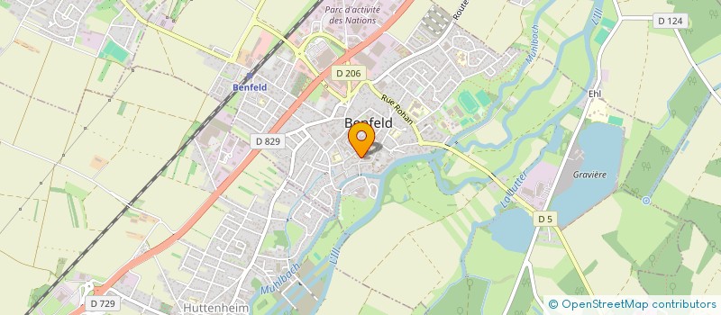 localisation de l'entreprise PELE'RHIN  BENFELD