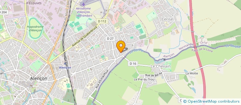 localisation de l'entreprise PELE SAS à ALENCON
