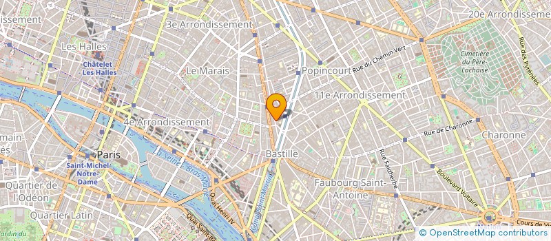 localisation de l'entreprise PELEE7/P.BERT  PARIS