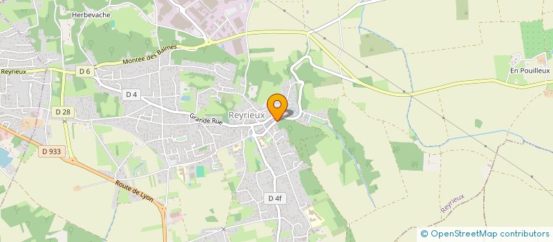 localisation de l'entreprise PELEGRIN ET COMPAGNIE  REYRIEUX