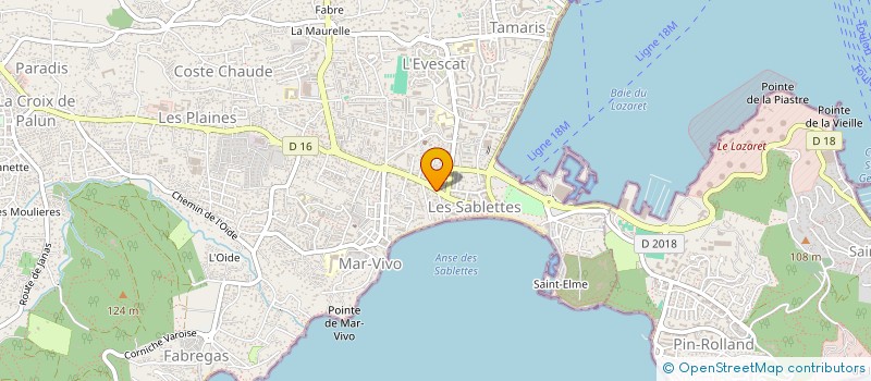 localisation de l'entreprise PELEGRIN SPORTS à LA SEYNE SUR MER