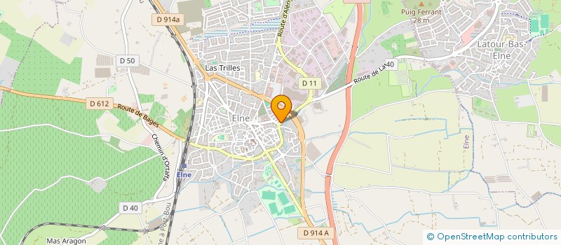 localisation de l'entreprise PELEJA  ELNE