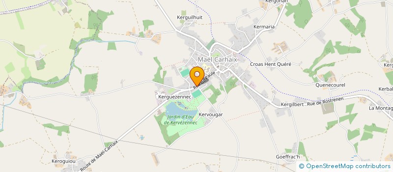 localisation de l'entreprise PELEMNOT  MAEL-CARHAIX
