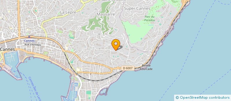 localisation de l'entreprise PELERINA à CANNES