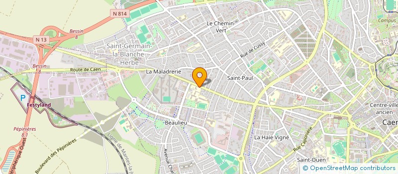 localisation de l'entreprise PELERINAGES DIOCESAINS à CAEN