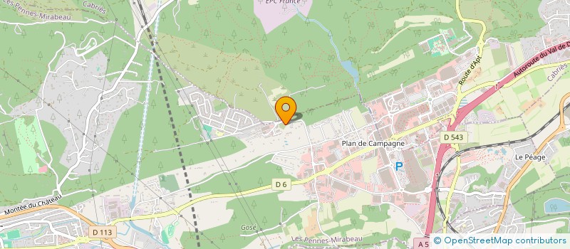 localisation de l'entreprise PELFA à LES PENNES-MIRABEAU