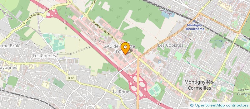 localisation de l'entreprise PELFRENE ASSOCIES  HERBLAY-SUR-SEINE