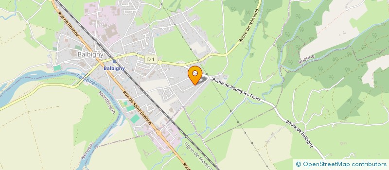 localisation de l'entreprise PELI 42  BALBIGNY