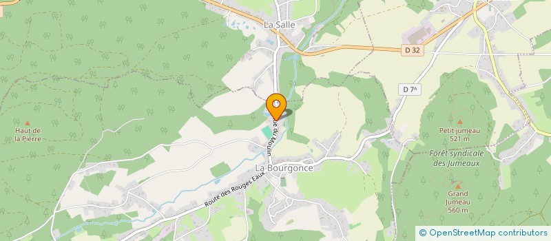 localisation de l'entreprise PELI  LA BOURGONCE