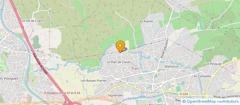 localisation de l'entreprise PELI-JUPHEL  PELISSANNE