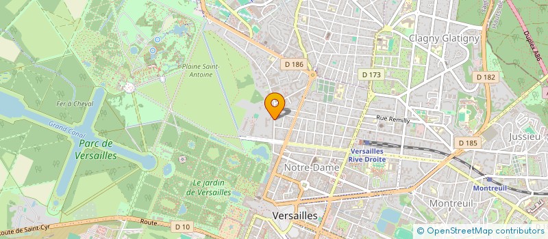 localisation de l'entreprise PELICAN à VERSAILLES