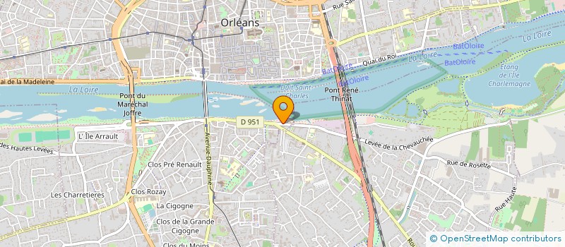 localisation de l'entreprise PELICAN à ORLEANS