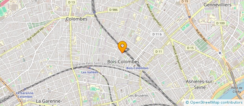 localisation de l'entreprise PELICAN BLEU à BOIS-COLOMBES