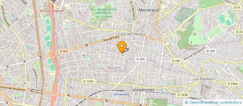 localisation de l'entreprise PELICAN STUDIO à MONTREUIL