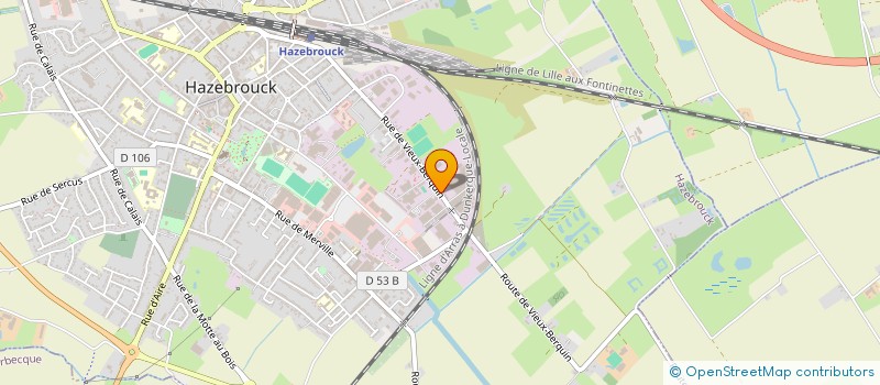 localisation de l'entreprise PELICORNE  HAZEBROUCK