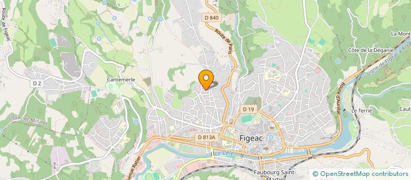 localisation de l'entreprise PELICRY-LISSAC  LISSAC-ET-MOURET