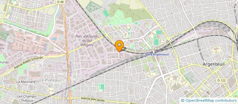 localisation de l'entreprise PELIDEM  ARGENTEUIL