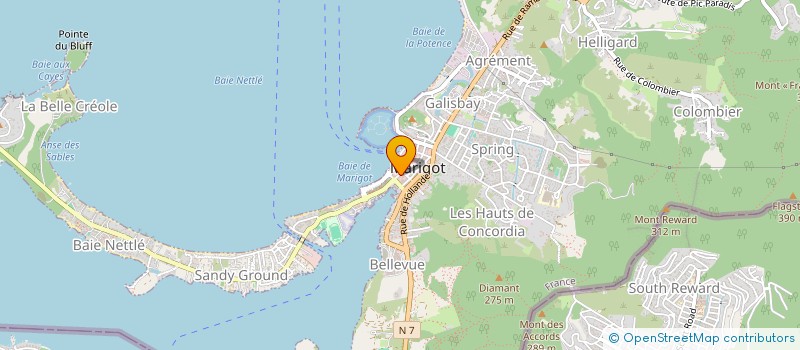 localisation de l'entreprise PELIGREEN  SAINT MARTIN