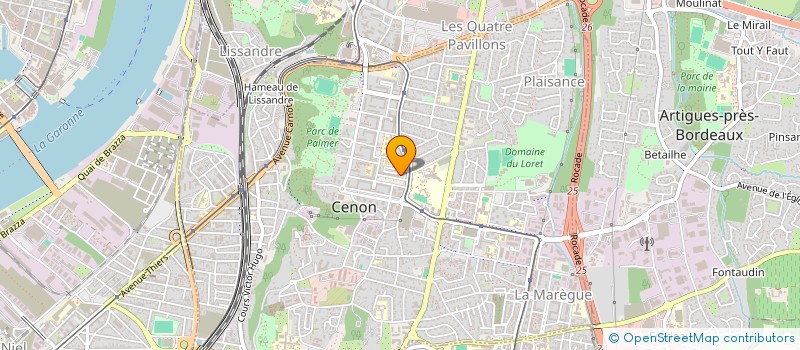 localisation de l'entreprise PELIGRO SURFING AND SKATING PRODUCTS  CENON