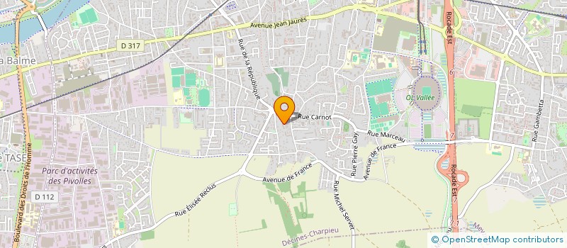 localisation de l'entreprise PELIKANS à DECINES-CHARPIEU