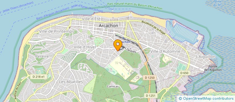 localisation de l'entreprise PELILO  ARCACHON