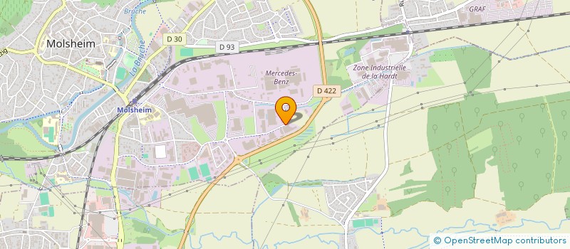 localisation de l'entreprise PELIPAL FRANCE à MOLSHEIM