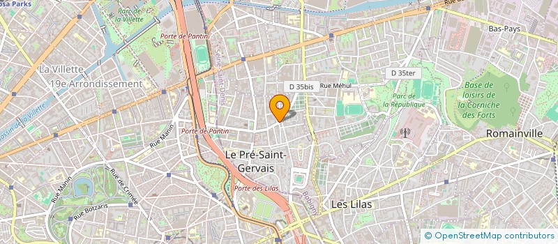 localisation de l'entreprise PELISS' IMMO à LE PRE-SAINT-GERVAIS
