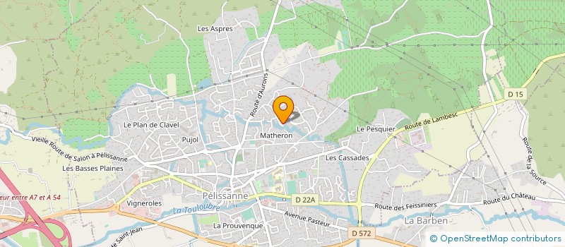 localisation de l'entreprise PELISSANNE ATHLETIC CLUB à PELISSANNE