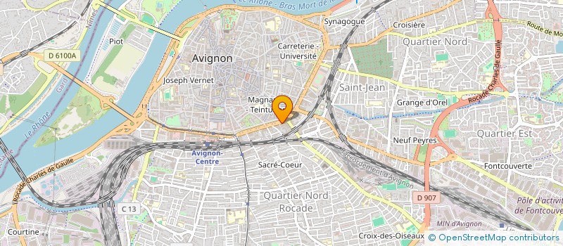 localisation de l'entreprise PELISSANNE - LES VIOUGUES à AVIGNON
