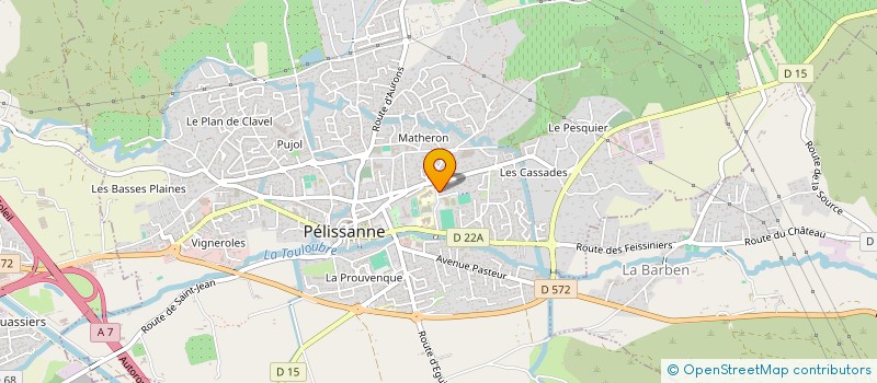 localisation de l'entreprise PELISSANNE SPORT VOLLEY BALL  PELISSANNE