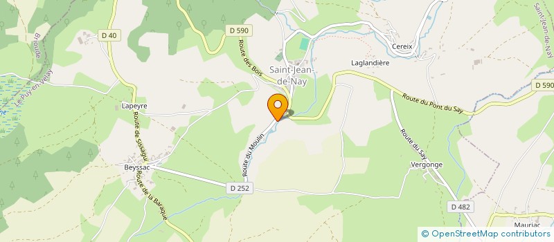 localisation de l'entreprise PELISSE FRERES à SAINT-JEAN-DE-NAY