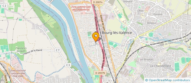 localisation de l'entreprise PELISSE GEORGES SDF  BOURG-LES-VALENCE