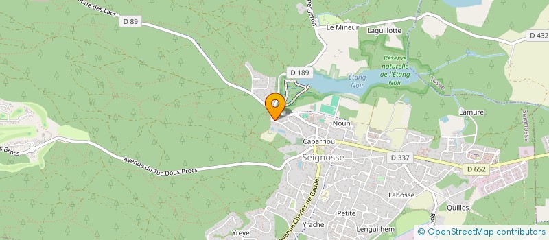 localisation de l'entreprise PELISSIER  SEIGNOSSE