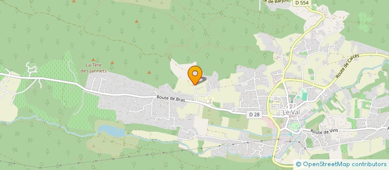 localisation de l'entreprise PELISSIER  LE VAL