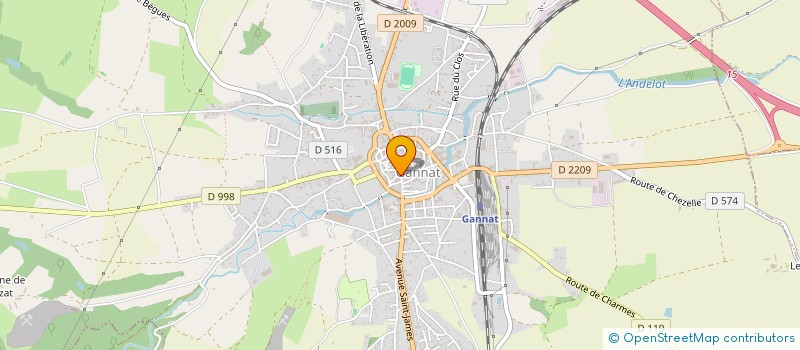 localisation de l'entreprise PELISSIER & CO à GANNAT