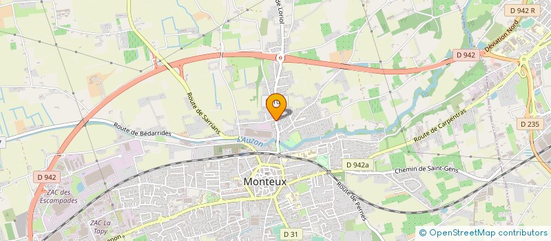 localisation de l'entreprise PELISSIER MICKAEL  MONTEUX