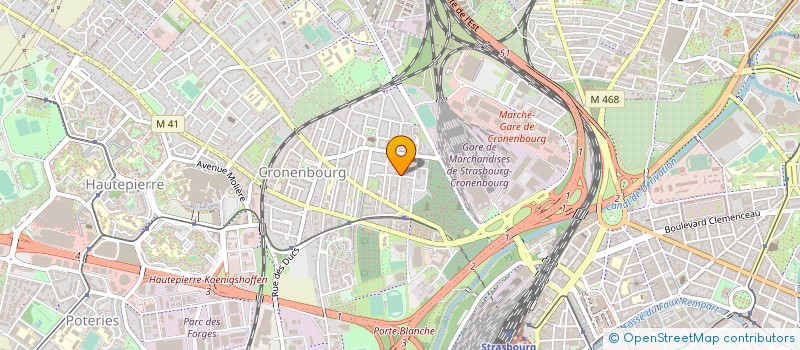 localisation de l'entreprise PELIT SARL à STRASBOURG