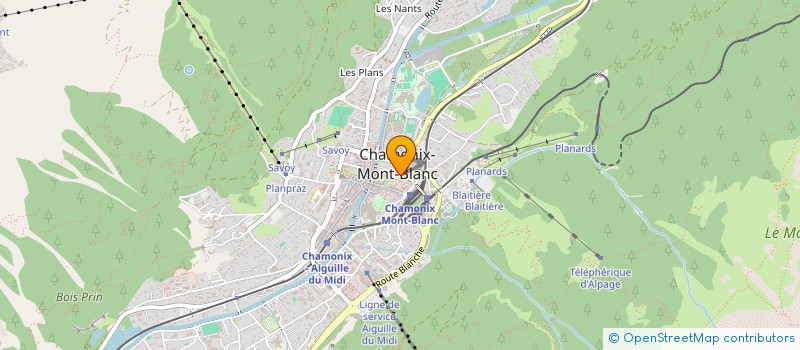 localisation de l'entreprise PELLACANI & DEFACQ  CHAMONIX-MONT-BLANC