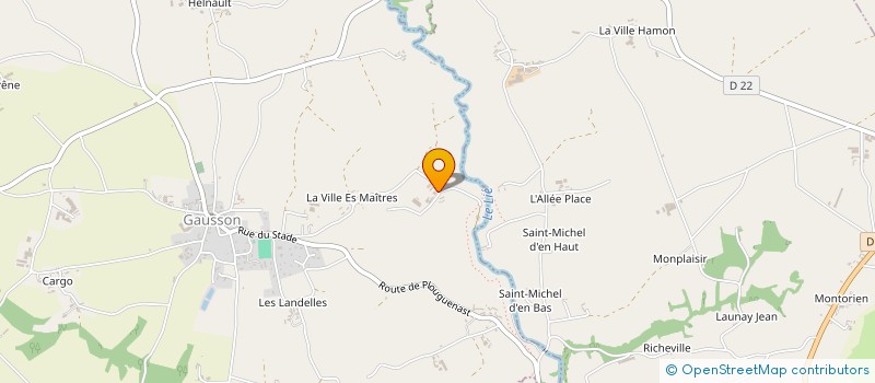 localisation de l'entreprise PELLAN MAUBRY à GAUSSON