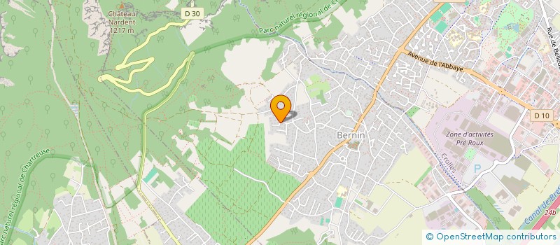 localisation de l'entreprise PELLAT INVEST  BERNIN