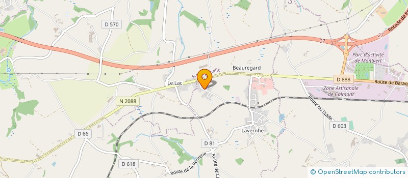 localisation de l'entreprise PELLEGRIN & ASSOCIES  MANHAC